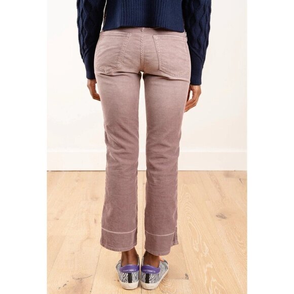 AMO Bella Corduroy Straight Leg Pant Women 26 Amethyst Cropped High Waisted - Picture 11 of 11